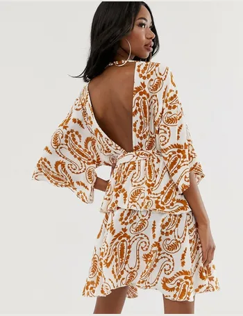 pretty little thing kimono wrap dress