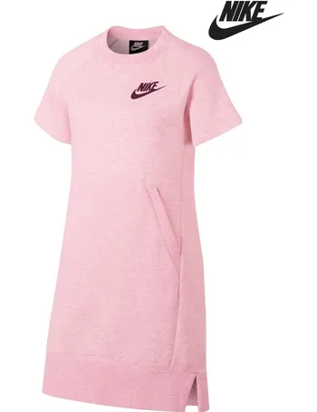 pink nike t shirt dress