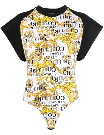 Versace Jeans Couture graffiti-print Jersey Bodysuit - Farfetch