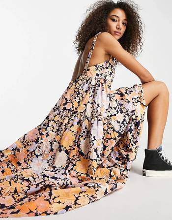 free people navy floral dress