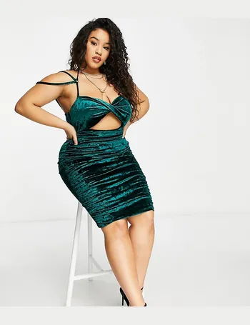 club l london emerald green dress