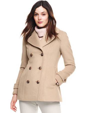 women's faux wool peacoat