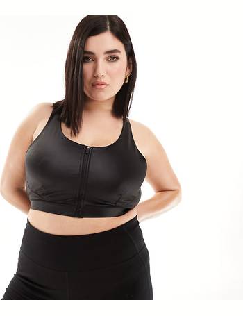 ASOS 4505 Tall exclusive plunge sports bra in animal