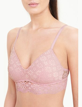 Oatmeal Crochet Lace Bralette - Matalan