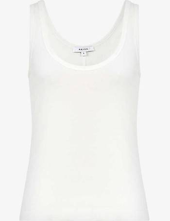 Reiss Louisa Crew Neck Ribbed Cami Vest Top