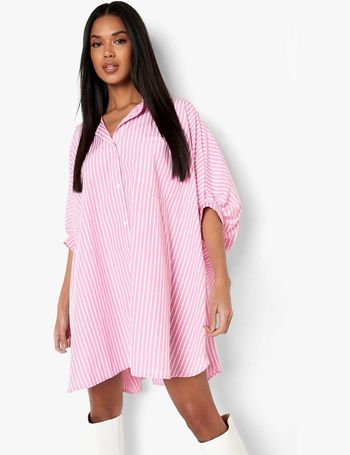 pink shirt dress womens