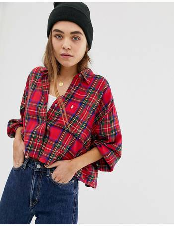 levis womens plaid shirt