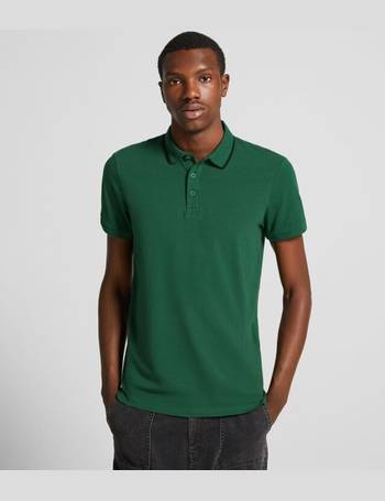 Bershka Vertical Striped Shirt in Green for Men