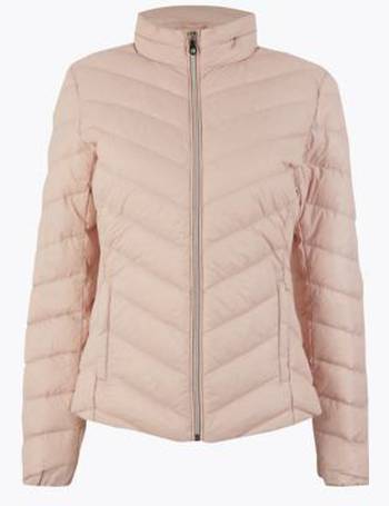 Hollister puffer parka coat with zip logo detail