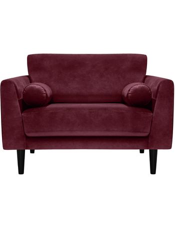 habitat vienna velvet cuddle chair