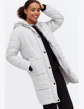 guess longline padded down jacket