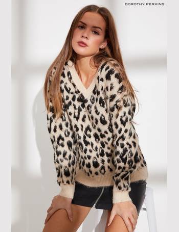 Leopard print sale jumper dorothy perkins