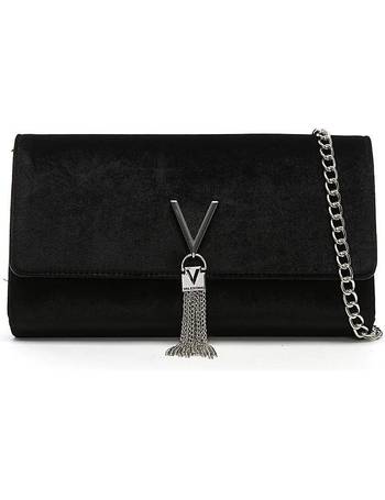 valentino velvet clutch bag