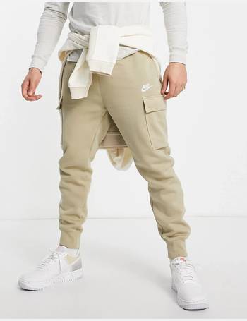 nike club cargo joggers black