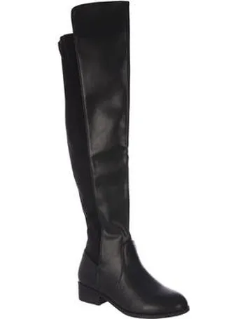 peacocks knee high boots