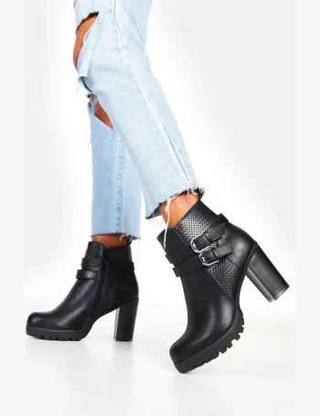 debenhams block heel boots