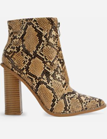 Missguided snake outlet boots