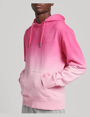 mens pink superdry hoodie