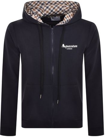 Shop Aquascutum Men s Navy Hoodies up to 70 Off DealDoodle