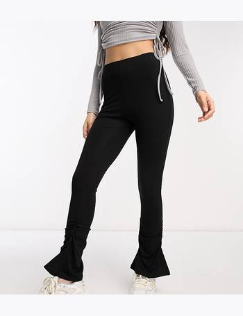 Topshop full length heavy weight legging with deep waistband in black