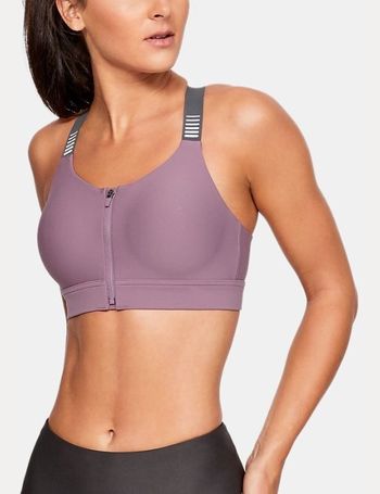 Women's Armour High Zip Sports Bra