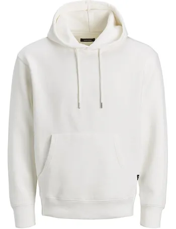 plain white hoodie men