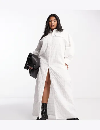 Shop ASOS Curve Women's White Shirt Dresses up to 50% Off