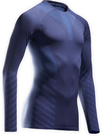 Men's Winter Breathable Running T-Shirt - Kiprun Skincare LS Grey