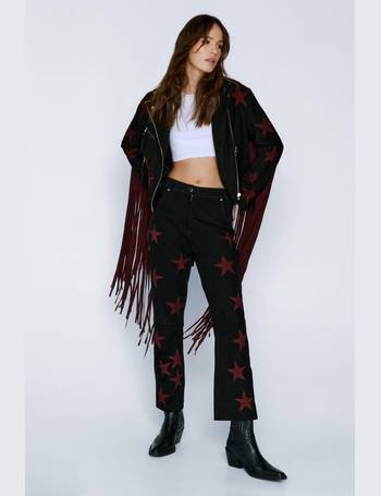 Zebra Printed Mesh Flare Pants