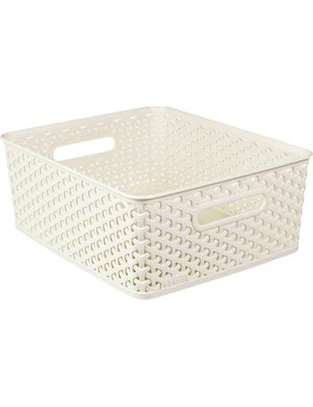 CURVER Cream XL size EMILY BOX MY STYLE rattan style 28 ltr 
