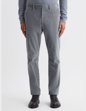 Slim-Fit Checked Woven Trousers