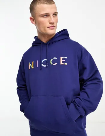 Shop NICCE Men s Navy Hoodies up to 70 Off DealDoodle