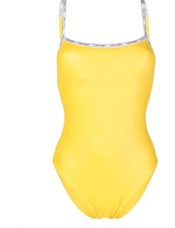 Calvin Klein Girls Bralette Taping Bikini Set - Yellow