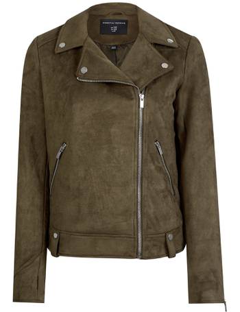 dorothy perkins suedette biker jacket