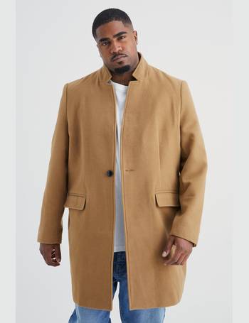 Men's Tall Notch Collar Smart Overcoat