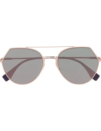 Fendi Eyewear Fendirama Round Sunglasses - Farfetch