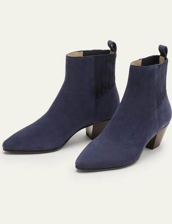 Boden navy ankle top boots