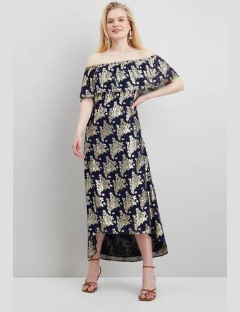 Wallis navy bardot store dress