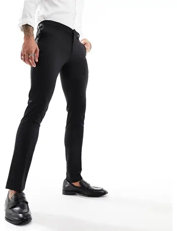 Shop New Look Men's Black Suit Trousers up to 80% Off