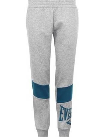 Everlast Womens Block Joggers Fleece Jogging Bottoms Trousers Pants Zip Regular