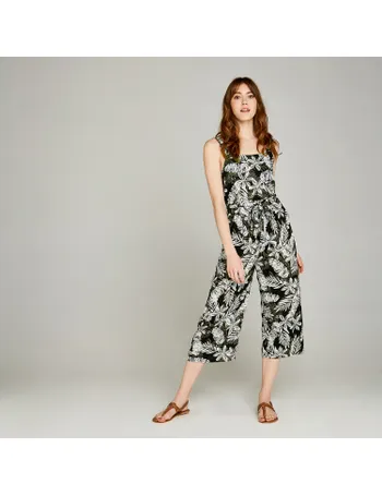 apricot jumpsuit banana leaf