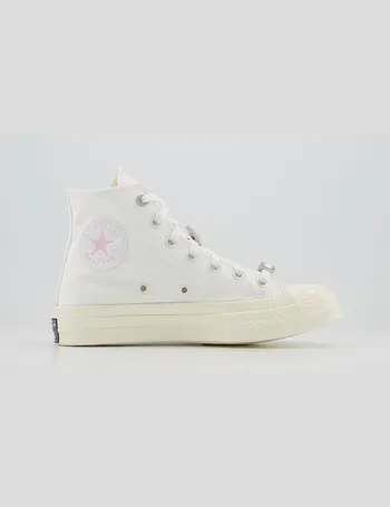 converse white egret lotus pink jewel