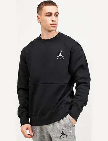 jordan jumpman air all over print camo fleece crew
