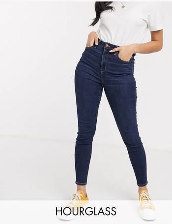 American Eagle flared jeans in faded dark blue wash