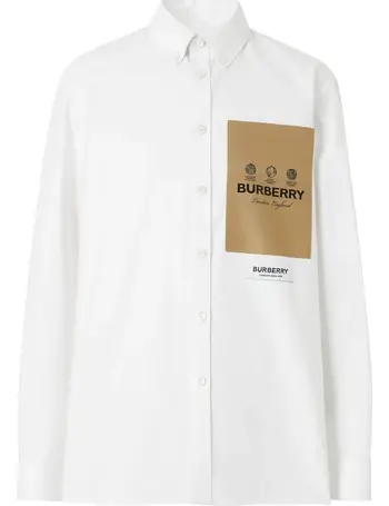 Shop Burberry Logo Shirts for Men up to 50% Off | DealDoodle