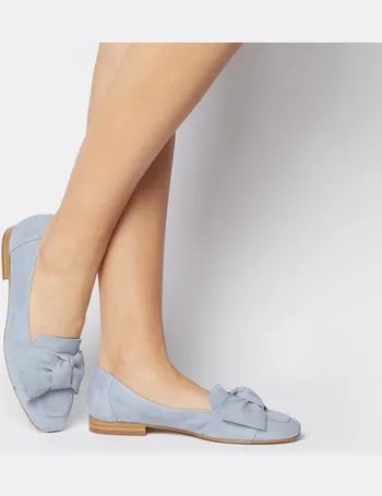 ladies pale blue loafers