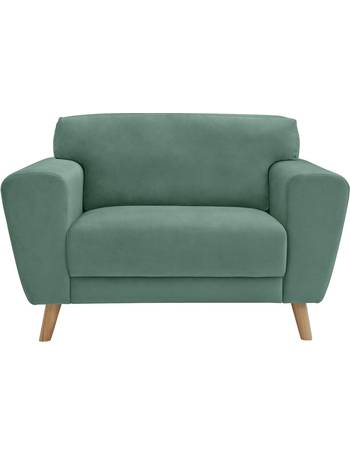 habitat snuggle velvet armchair