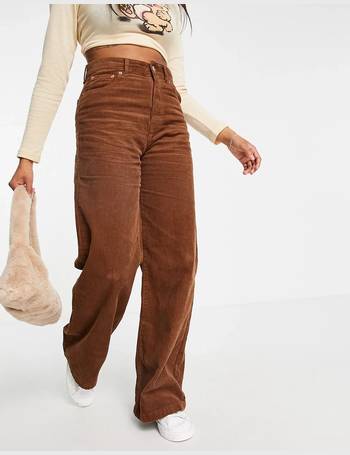 Shop Pull&Bear Women's Corduroy Trousers up to 40% Off