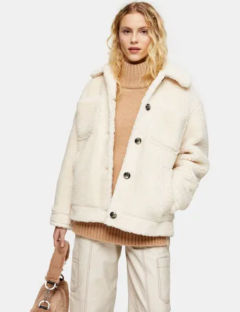 topshop petite teddy coat