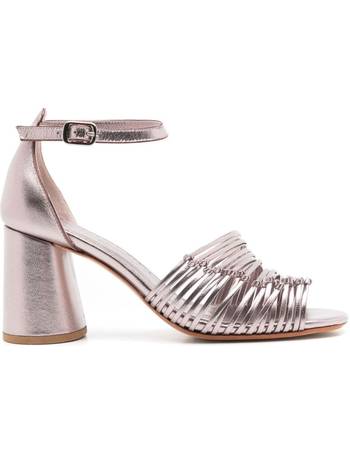 Sarah Chofakian leather flat sandals - Grey